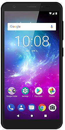 ZTE Blade A5 2019 - Smartphone de 5,5 HD+ 18:9 (Octa-Core A55, 2GB RAM + 16GB ROM, Cámara de 13 Mpx, doble SIM, Android 9 Go), Color Negro [versión española]