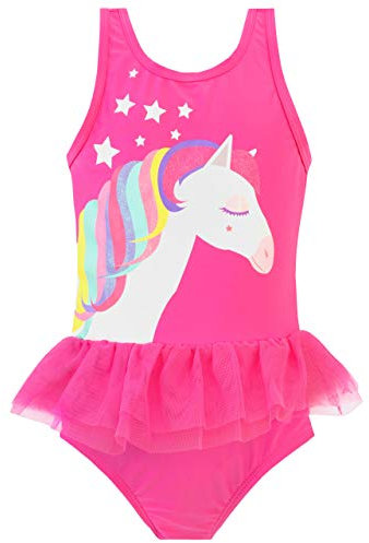 Harry Bear Costume da Bagno per Ragazze Pony Arcobaleno Rosa 18-24 Mesi
