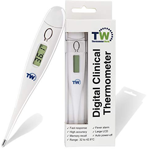 Temperature Thermometer for Adults Kids and Children - Fast and Accurate Easy to Use Body and Oral Thermometer with Fever Alarm Child
