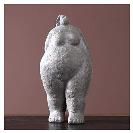 Siunwdiy Dicke Frau Statue, Statuen Von Frauen, Kunst Skulptur Dekorationen Statue - Harz-Yoga-Geschenk-Dekor-Zuhause Im Sammeln, Geschenk-Geburtstag Festival,#01