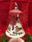 Generisch Maxi Glocke Glas Baumbehang Weihnachtsbaum Christbaum-Schmuck Handarbeit Lauscha, : transparent - rot