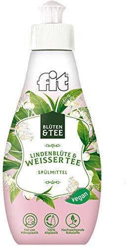 Fit Liquide vaisselle pour fleurs et thé, fleur de tilleul et thé blanc, 400 ml