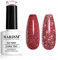 RARJSM Diamond Glitter GelPolish,Dark Red Gel Nail Polish,Chunky Gel Glitter Polish Soak Off UV LED Nail GelPolish Nail Art Starter Manicure Salon DIY at Home Curing Require Single Bottle 7.5ml