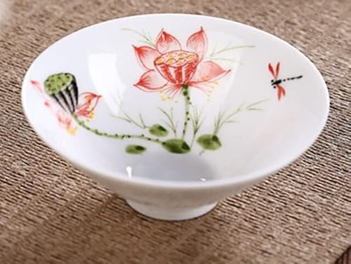 VIRUL 2Pcs/Lot Chinese White Ceramic Teacup Hat Porcelain Tea cup