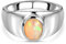SHOP LC Natürlicher äthiopischer Welo Opal Ring 925 Silber ca. 0 73 ct