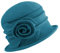 Gajaous Frauen Cloche Hüte Bucket Hat Französische Baskenmütze Vintage Floral Wollkleid Klassischer Hut der 1920s