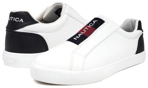 Nautica Zapatos deportivos de moda para mujer, estilo casual, a vapor (encaje/sin cordones), Bennet-slip on, 38 EU
