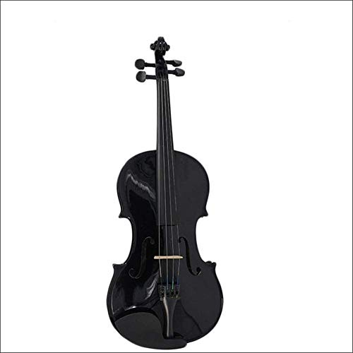 Violine Set, Violine Starter Kit, Violine Geschenke Nacht Heißes Sperrholz Schwarz Violine Lindenholz Druckplatte Student Klavier Klassische Violine Student Erwachsene Anfänger (Farbe: 1/2)