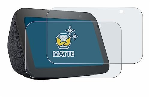 BROTECT Entspiegelungs-Schutzfolie für Amazon Echo Show 5 (3. Gen.) (2 Stück) Matte Displayschutz-Folie, Anti-Reflex, Anti-Fingerprint