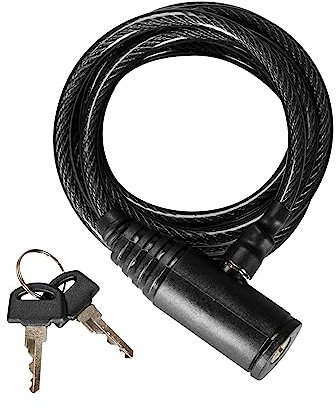 ACCURATE Heavy Duty Bike Lock with 1.2m Long Cable, SS Steel Durable Cable with PVC Coating, Waterproof & Dustproof Ideal for Bikes, Scooters, Electric Bike and Outdoor Equipment