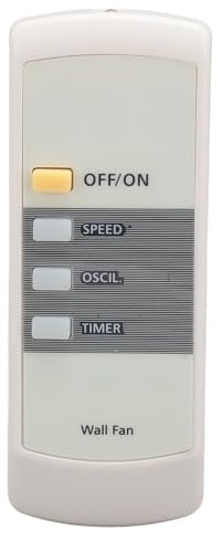 Fan Remote Control, Universal Replacement Wall Fan Remote Controller, Battery Powered