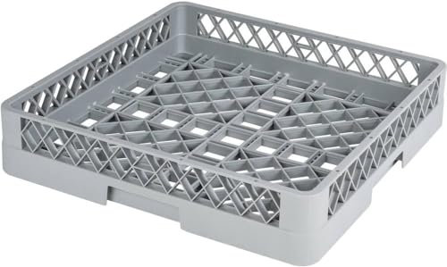 Cesta para vasos y tazas, 500 x 500 x 100 mm, cesta para lavavajillas de polipropileno (malla gruesa)