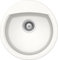 SCHOCK | Fregadero de cocina Nemo 1 cubeta ovalada, material Cristalite®, blanco absoluto, 490 x 470 mm