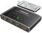 HDMI Switch, HDMI Splitter Automatisch 4K Aluminium HDMI Switch 3 in 1 Out UHD HDMI Verteiler mit Fernbedienung, HDMI Umschalter Unterstützt 4K 3D HDR für Fire TV Stick UHD TV PS4 Xbox DVD Blu-Ray