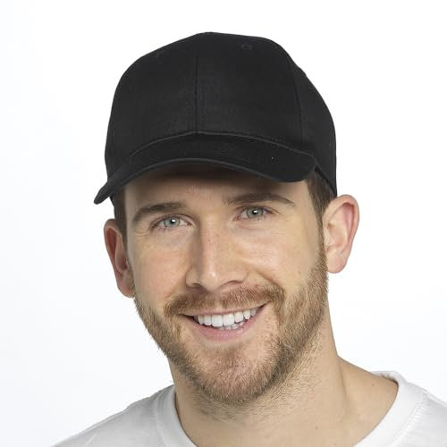 Undercover Baseballkappe für Erwachsene, Unisex, Herren, Damen, verstellbar, Einheitsgröße, Sommerschirm, Schwarz , One size