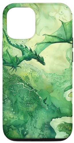 iPhone 13 Enchanted Celtic Medieval Forest Dragon Flight Artwork Case