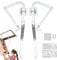 Loft Ladder Spreader Hinge Arms Loft Ladder Hinge Replacement Kit | Stair Hinges Stair Hardware | Attic Ladder Parts, Hinge