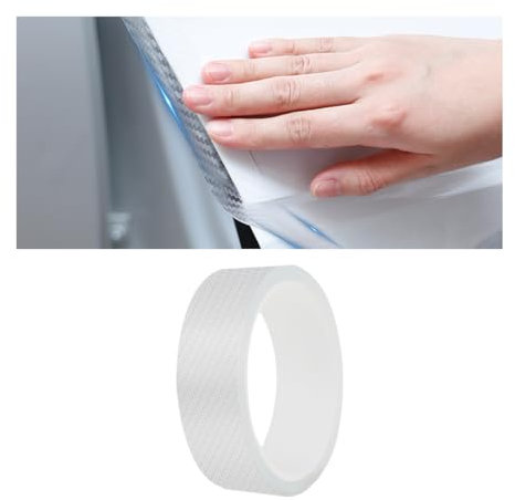 Adunsiaoto Car Door Sill Protection Tape, Anti Scratch Threshold Bumper Protector, Door Edge Protection Sticker, Car Scratch Protector, Car door sill protector, Suitable for Most Cars(Transparent)