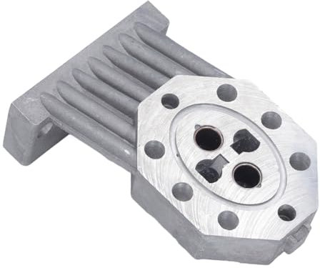 Alloggiamento in Fusione della Pompa Ricambio per Spaccalegna, Accessori Universali Macchine Idrauliche Elettriche Materiale in Lega di Alluminio Guarnizioni Incluse Altezza 130 Mm