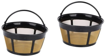 Amosfun 2St Werkzeug für die Teezubereitung zu Hause Espressokorb Tasse wiederverwendbarer Kaffee coffee filter paper kaffefilter Kaffeefilter aus Edelstahl Kaffeesieb Black