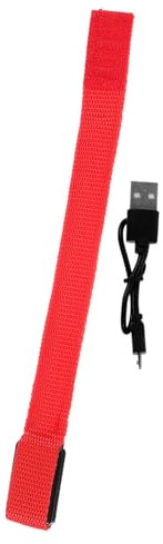 WOONEKY LED-Leuchtarmband leuchtende Armbänder Armbänder Glow LED Slap Armband Laufarmband blinkende Armbänder party sachen party supplies Leuchtendes Armband Leuchtarmbänder Stoff rot