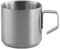 ZXCMY Exquisit Edelstahl-Kaffeetassen mit Henkelbecher, wiederverwendbarer Metallbecher, doppelschichtiger isolierter Trinkbecher, Outdoor-Campingbecher Praktisch