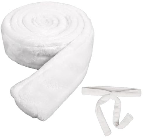 Mikovivi Bademantelgürtel, Weicher Ersatz für Bademantelgürtel Ersatz für Flanell Bademantelkrawatte Ersatz für Bademantelgürtel für Männer und Frauen (Weiß)