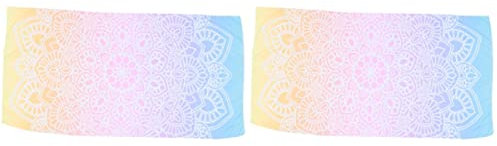 MAGICLULU 2St Badetuch Fitness Towel Handtuch Fitness Camping handtücher Outdoor handtücher Outdoor-Handtuch Strand Mikrofaser Servietten schnell trocknende Matte Drucktuch superfeine Faser