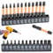 Torx Bit Set (T7-T40), 26-teiliges Sicherheits Torx Bit Set mit magnetischen Spitzen, manipulationssichere Stern-Bit-Set, S2-Stahllegierung, 2,5 cm und 5 cm langes Schlagdrehmoment-Bit-Set