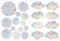 21 Stück Suncatcher Sticker, Regenbogen Folie Fenster Sonnenfänger Fensteraufkleber Vogel Anti Kollisions Fenster Durchscheinende Statische Aufkleber