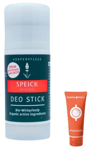 Speick Original Deo Stick 1x 40 ml I Natürlicher Schutz mit Salbei und Speick-Extrakt I Bio-Wirkprinzip I Deodorant ohne Aluminiumsalze I für alle Hauttypen I Spar-Set plus Pharma Perle give-away