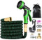 Rantizon Manguera Extensible 15M con Boquilla en 10 Modos, Manguera Jardin Extensible con 3/4 - 1/2 Conector de Latón, 4 Capas de Látex a Prueba de Fugas, Mangueras Extensibles Jardin 15 Metros