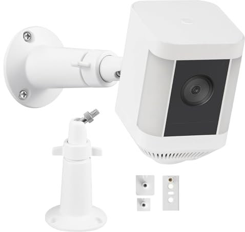 Adjustment Wall Mount Compatible with Ring Spotlight Cam Battery and Ring Spotlight Cam Plus/Pro (Battery), 360° Adjustable Bracket for Ring Surveillance Camera System/Ring solor panel