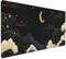 Large Gaming Mouse Pad 600x400mm Extended Mouse Mat XXL, Black Moon Mouse Mat Gaming, Improves Speed Precision, Big Mousepad with Non-Slip Rubber Base and Stitched Edge, for Home/Office/Gamer P7550