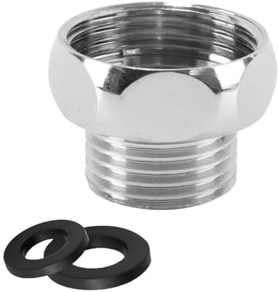 Alide Shower Hose Reducer Adaptor G3/4 Female To G1/2 Male, Chrome-Plated Brass Fitting for Shower Hose and Tap Connections
