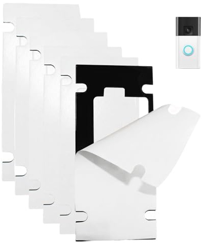 HEIZHU Double Sided Tape No Drill Doorbell Mount Compatible with Ring | No Drill Mount, Ring Doorbell No Drill Mount, For Ring Battery Video Doorbell Mount Ring Doorbell Mount, 6 PCS Adhesive Pads