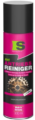 Spraytive 1x 300ml Antriebsreiniger Spray Kettenreiniger für Fahrradkette | Fahrradreiniger für E-Bike, MTB & Rennrad, löst Öl, Fett & Wachs, reinigt Ritzel & Schaltung, Made in Germany