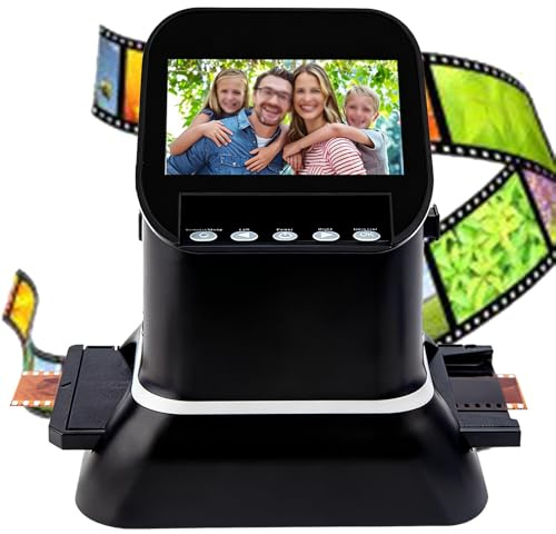 4.3 Inch Photo Film Scanner Slide Digitizer Digital 35mm Image Converter with TV Output and Built in LCD Display for Image Preview
