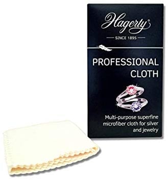 Hagerty Microfaser Reinigungstuch Professional Cloth I Universal Putztuch 30 x 24 cm I Feine Mikrofaser zur Schmuck Reinigung & für empfindliche Oberflächen I Poliertuch für perfekten Glanz