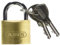 ABUS 02856 55/35 Vorhängeschloss aus Messing 40 mm