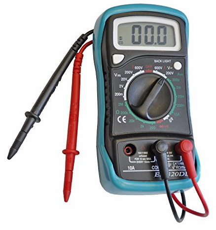 Faithfull DETMULTI Multi-Meter with LCD Display,Blue