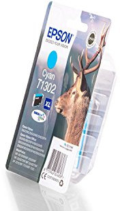 Original Tinte passend für Epson Stylus Office BX 625 FWD Epson T1302, T13024010 3024010 C13T13024010 T130240 - Premium Drucker-Patrone - Cyan - 880 Seiten - 10,1 ml