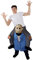 Morph Jason Serienmörder Huckepack Kostüm für Erwachsene, Halloween Karneval, Damen Herren