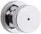 Kwikset Pismo Privacy Locking Door Knob, Interior Handle with Keyless Lock for Bedroom and Bathroom Doors, with Round Rose in Polished Chrome