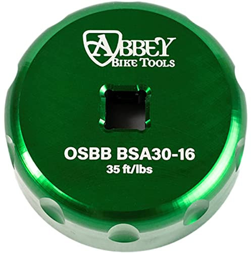 Abbey Bike Tools Bottom Bracket Socket - Single Sided BSA30 Green, BSA30 12-Notch