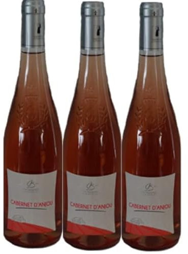 Cabernet d'Anjou d'exception 11% rosé demi sec 2024 AOC, 3 x 75cl.
