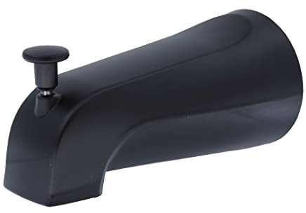 Danco Tub Spout with Diverter, Metal, Matte Black (11079)