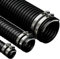 Tuyau de bassin flexible en PVC ondulé noir de 40 mm x 1 m avec 2 colliers de serrage