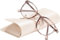 FONHCOO Lunettes Anti Lumière Bleue Femme et Homme, TR90 Ultra-légère Repos Verres Transparent Unisexe Anti-fatigue Stylé Écran Protection UV(Chair Rose)