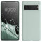 kwmobile Hülle kompatibel mit Google Pixel 7 Hülle - weiches TPU Silikon Case - Cover geeignet für kabelloses Laden - Cool Mint